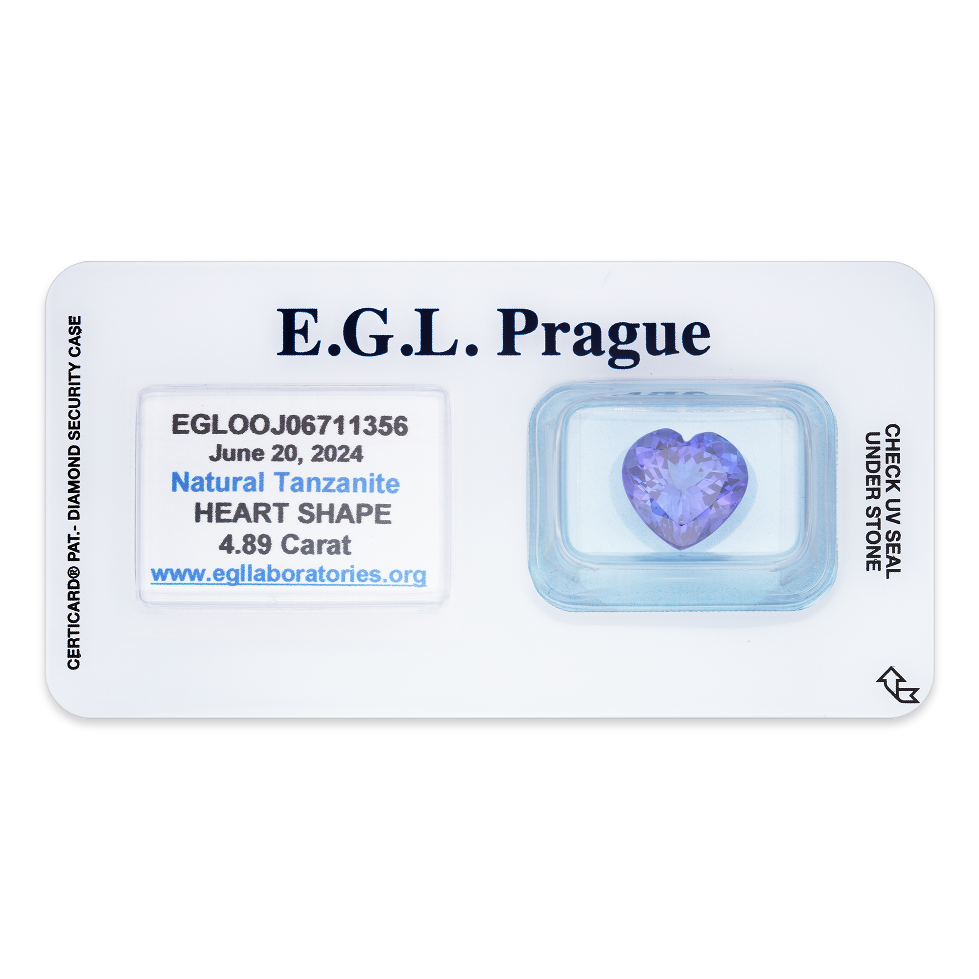 Tanzanite Heart 4,89 ct