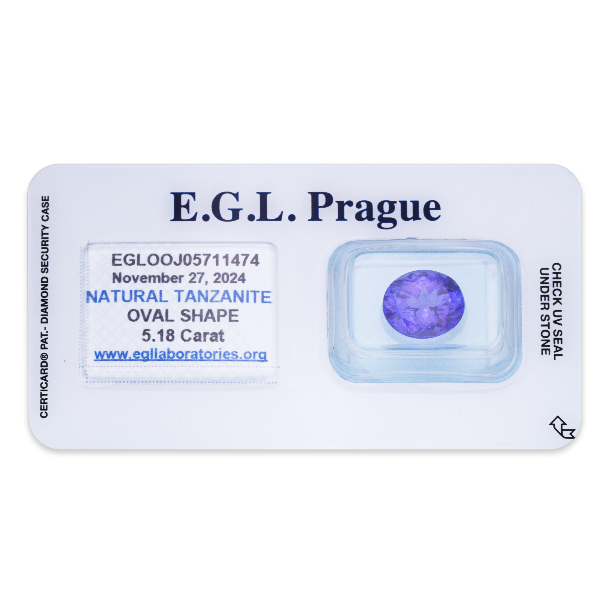 Tanzanite Oval 5,18ct