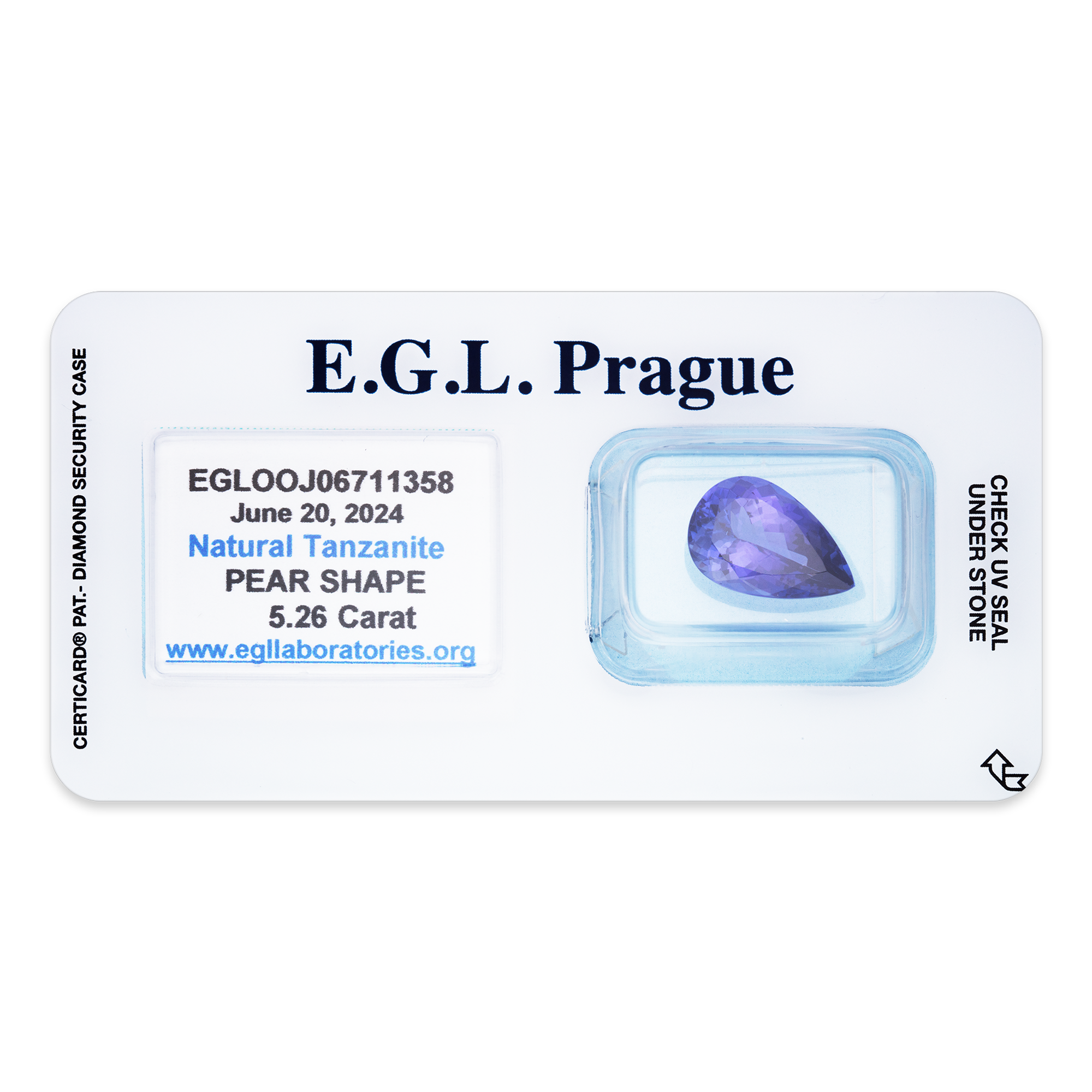 Tanzanite Pear 5,26 ct