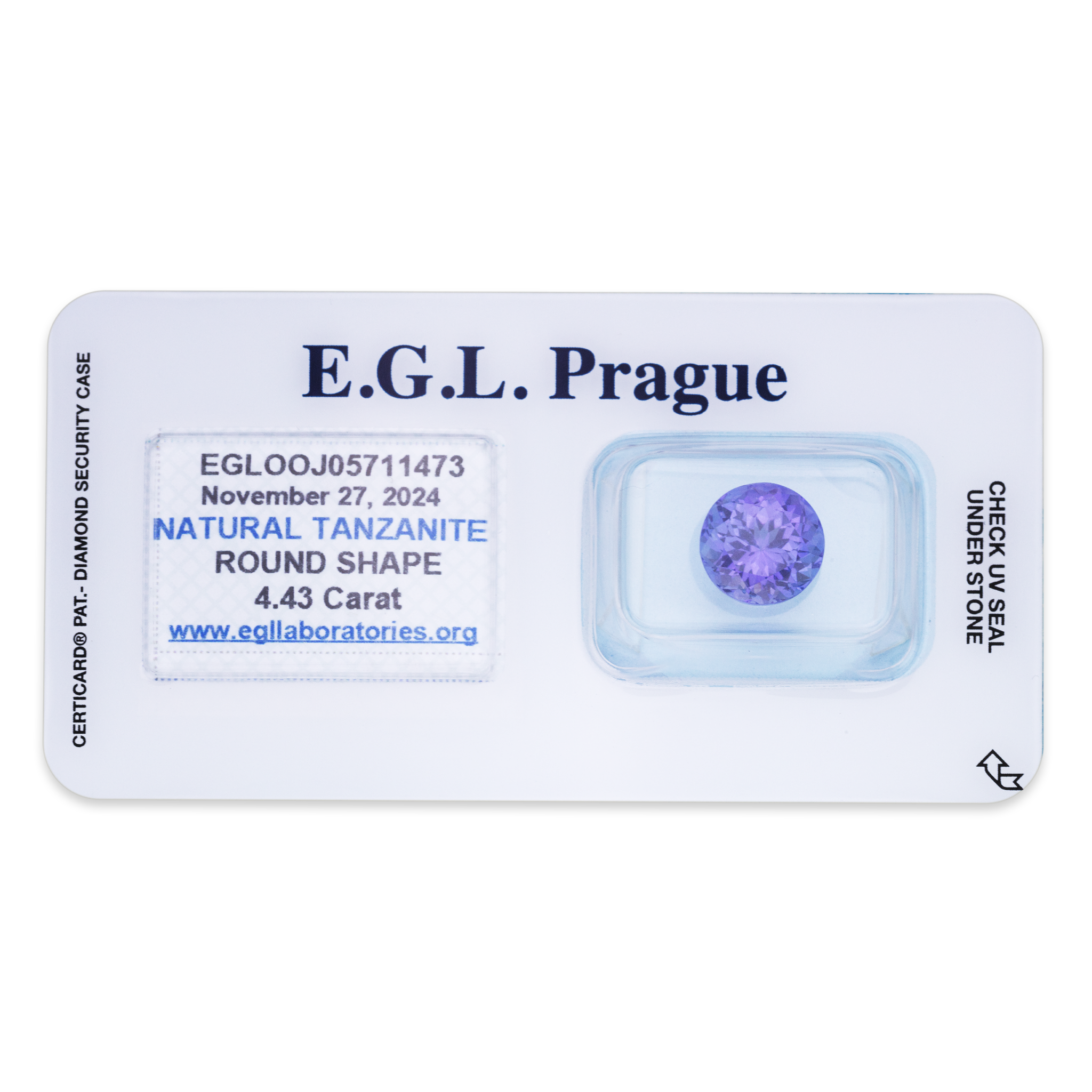 Tanzanite Round 4,43ct