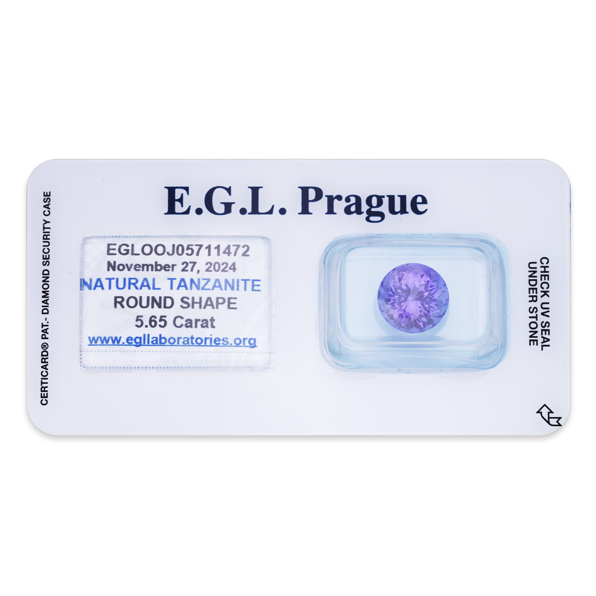 Tanzanite Round 5,65ct