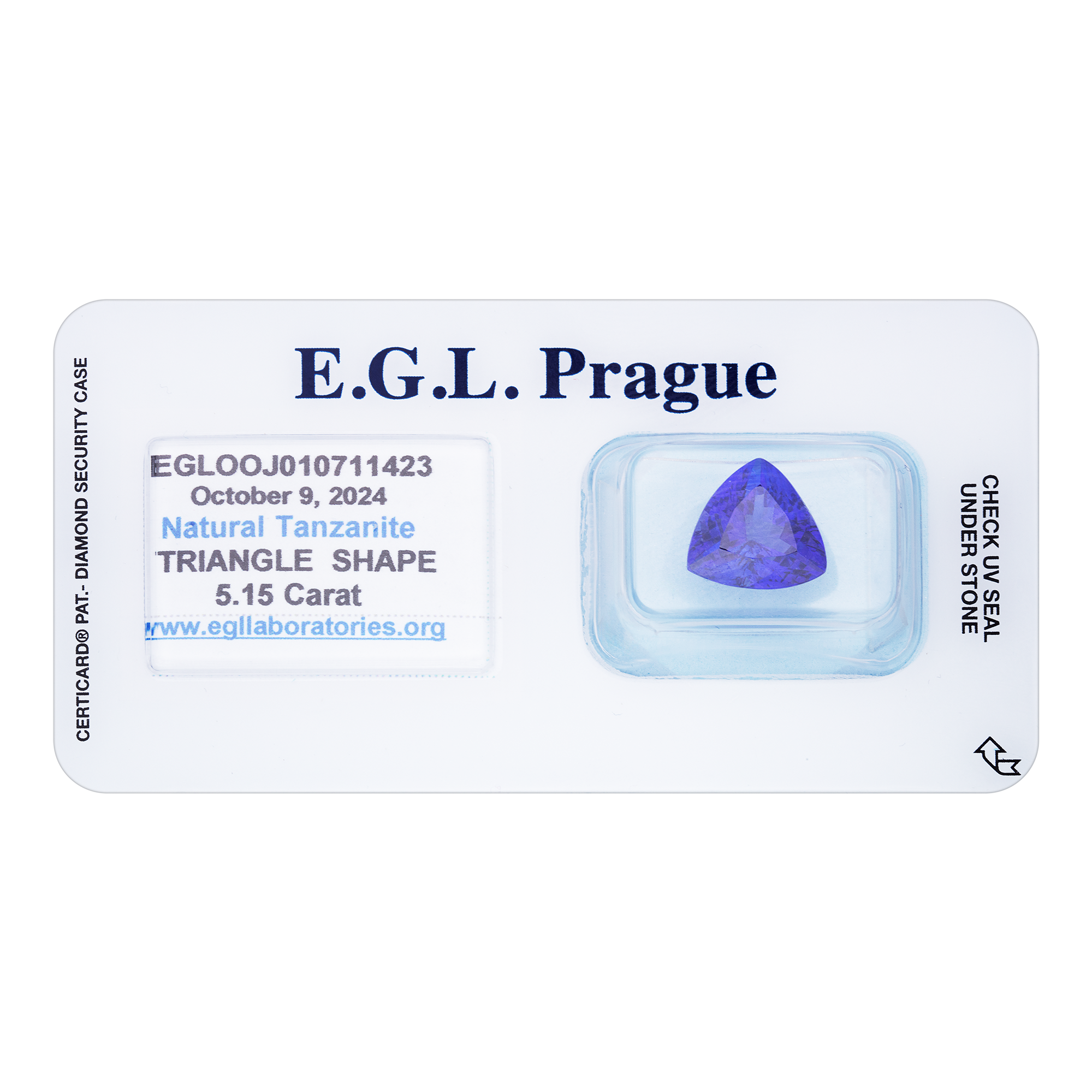 Tanzanite Triangle 5,15ct