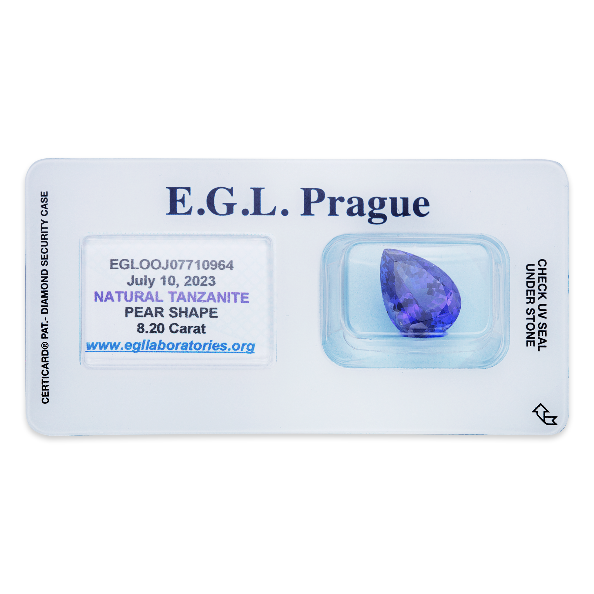 Tanzanite Pear 8,20 ct