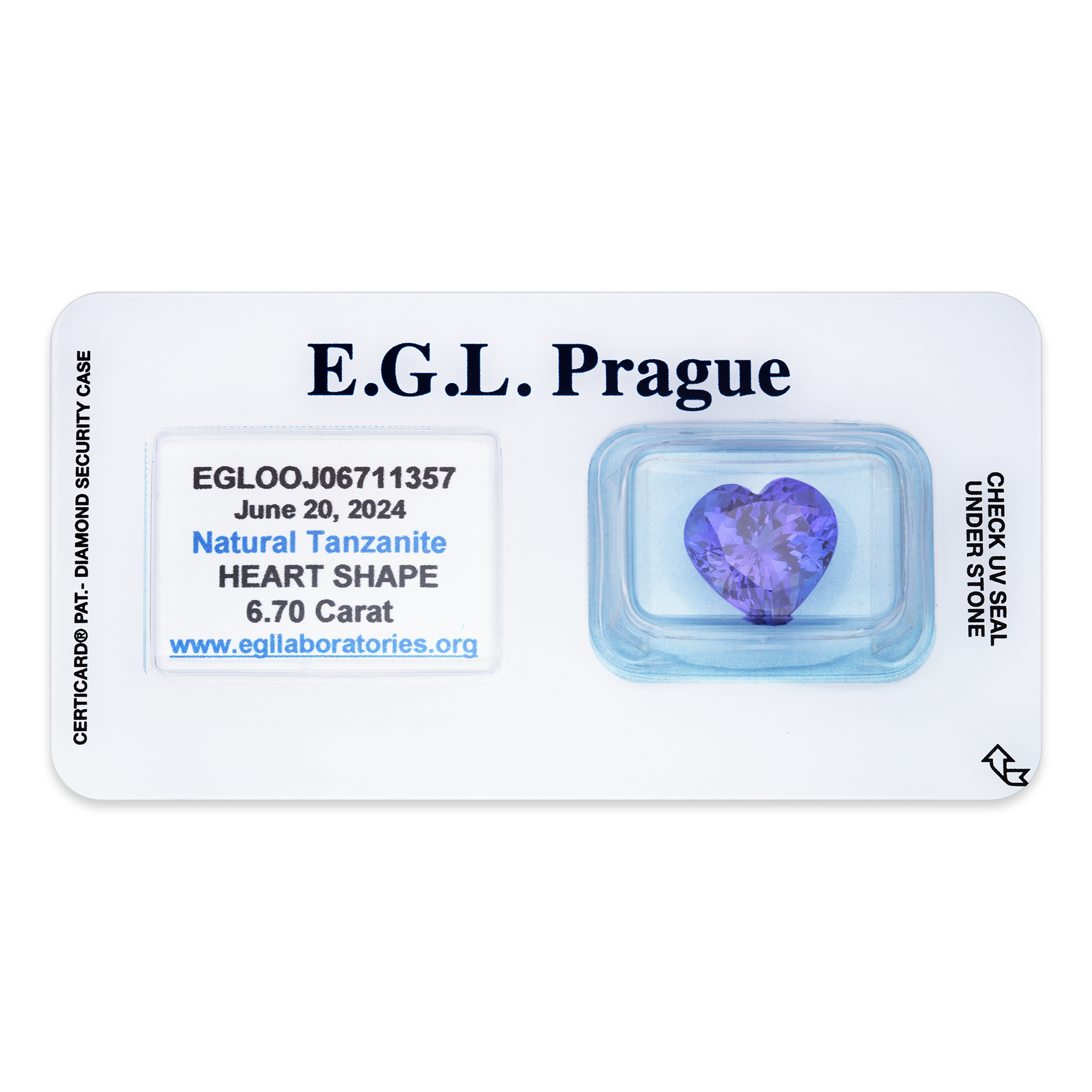Tanzanite Heart 6,70 ct