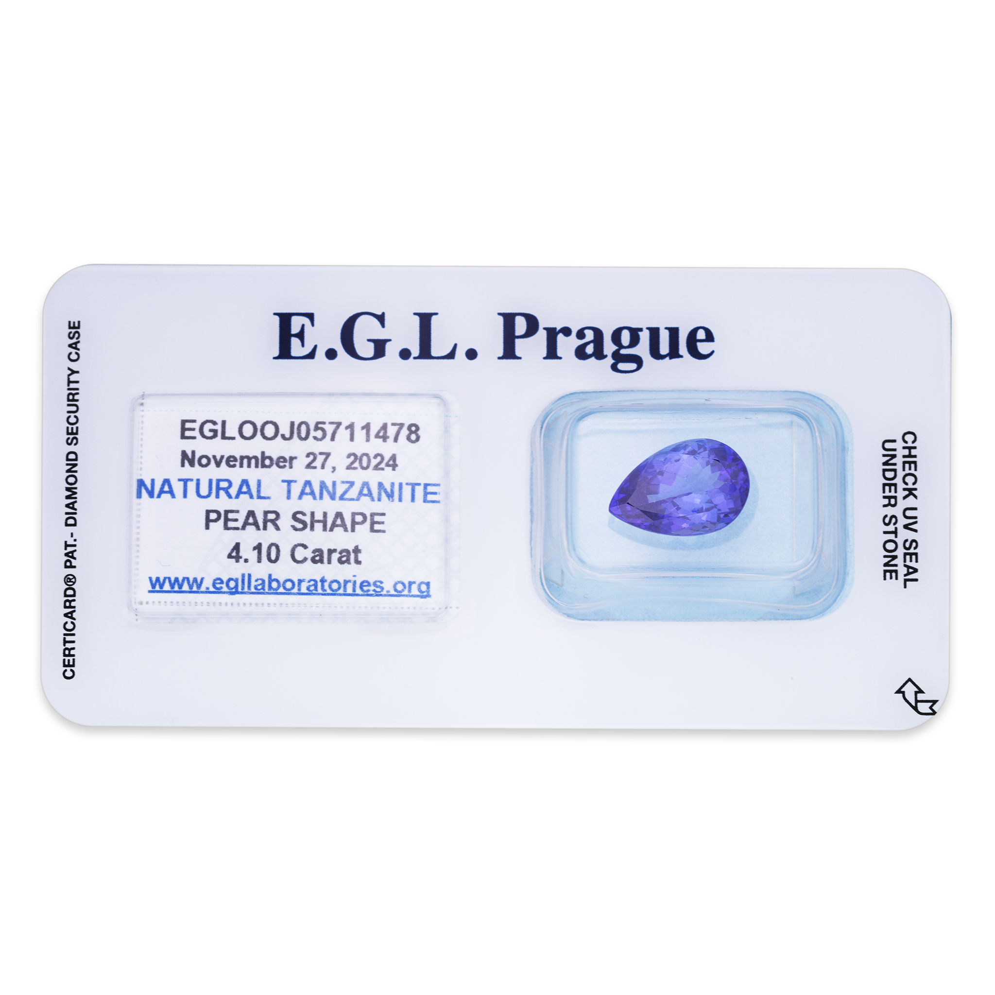 Tanzanite Pear 4,10ct