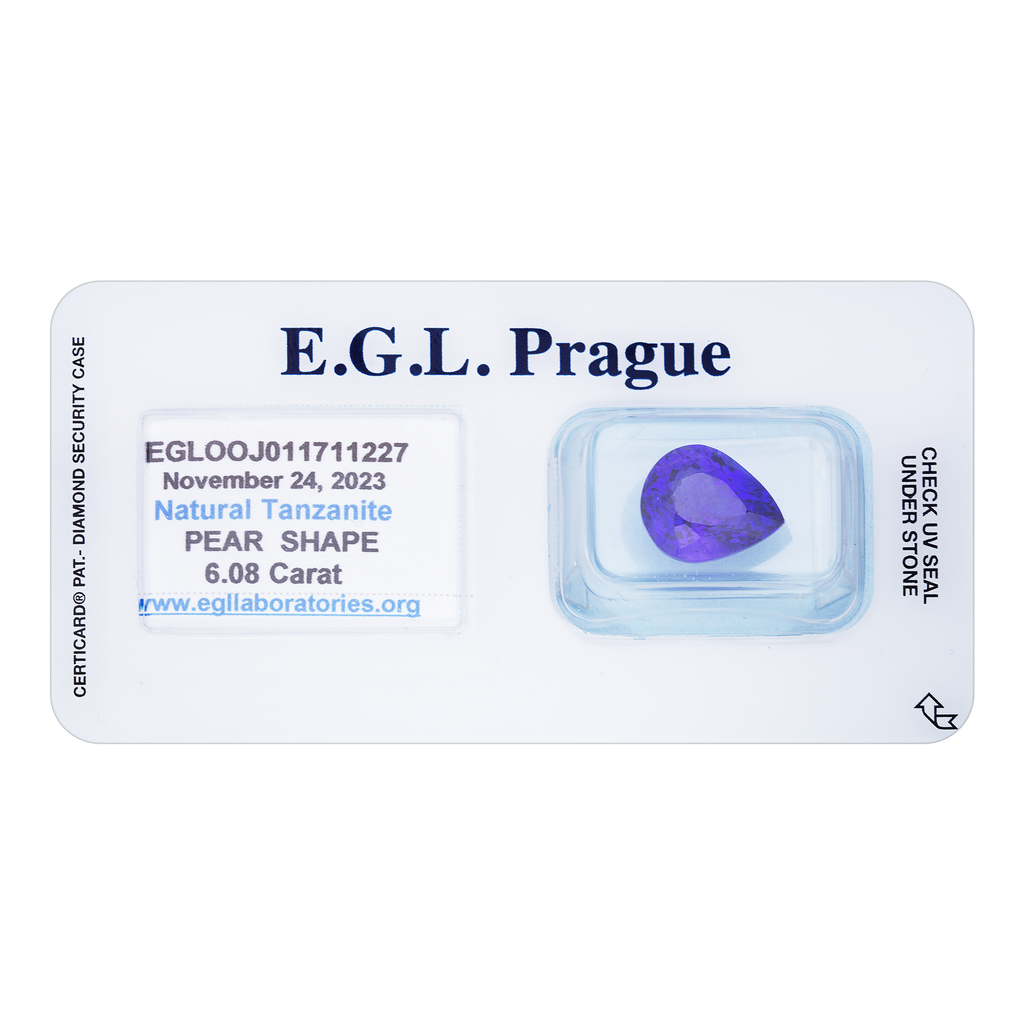 Tanzanite Pear 6,08ct