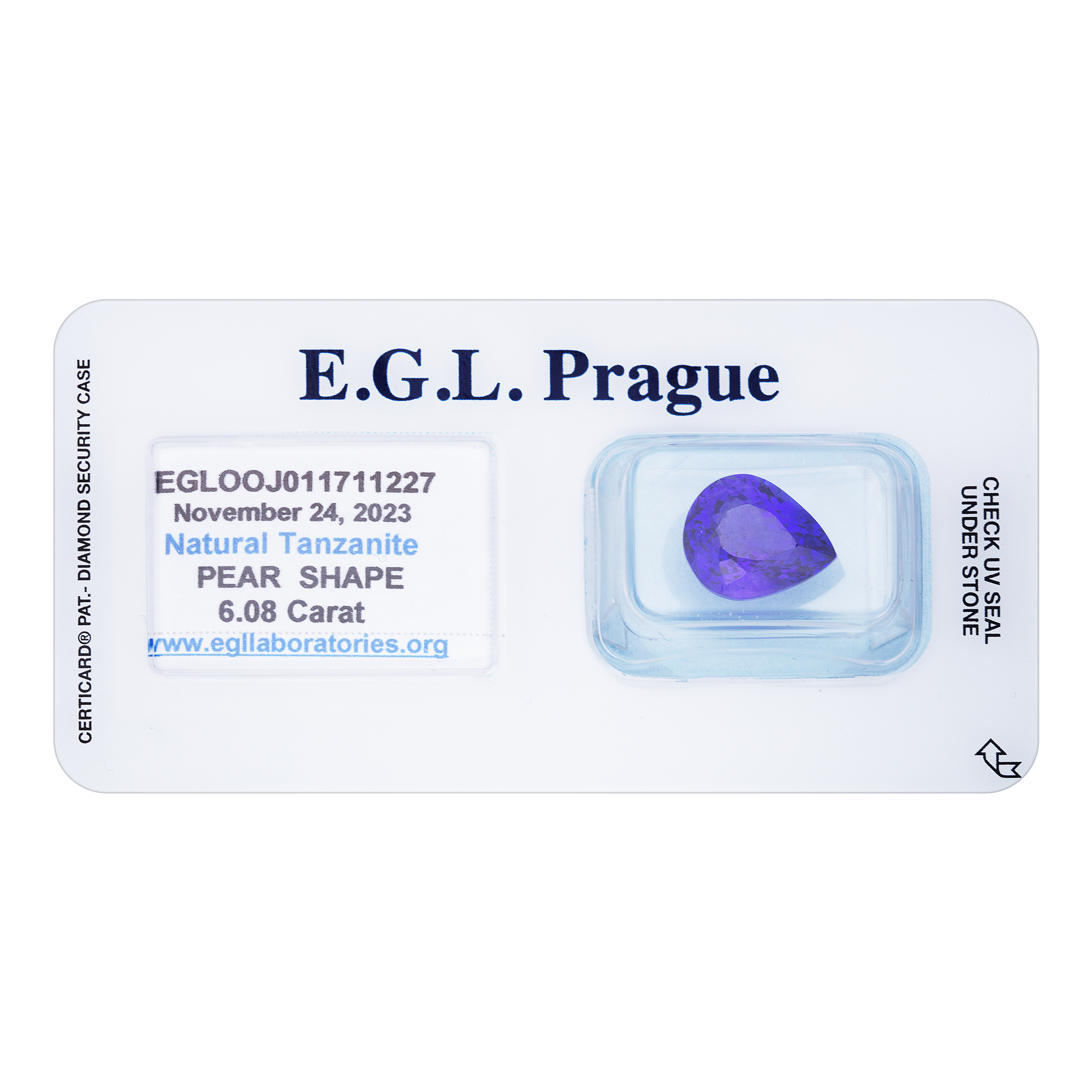 Tanzanite Pear 6,08ct
