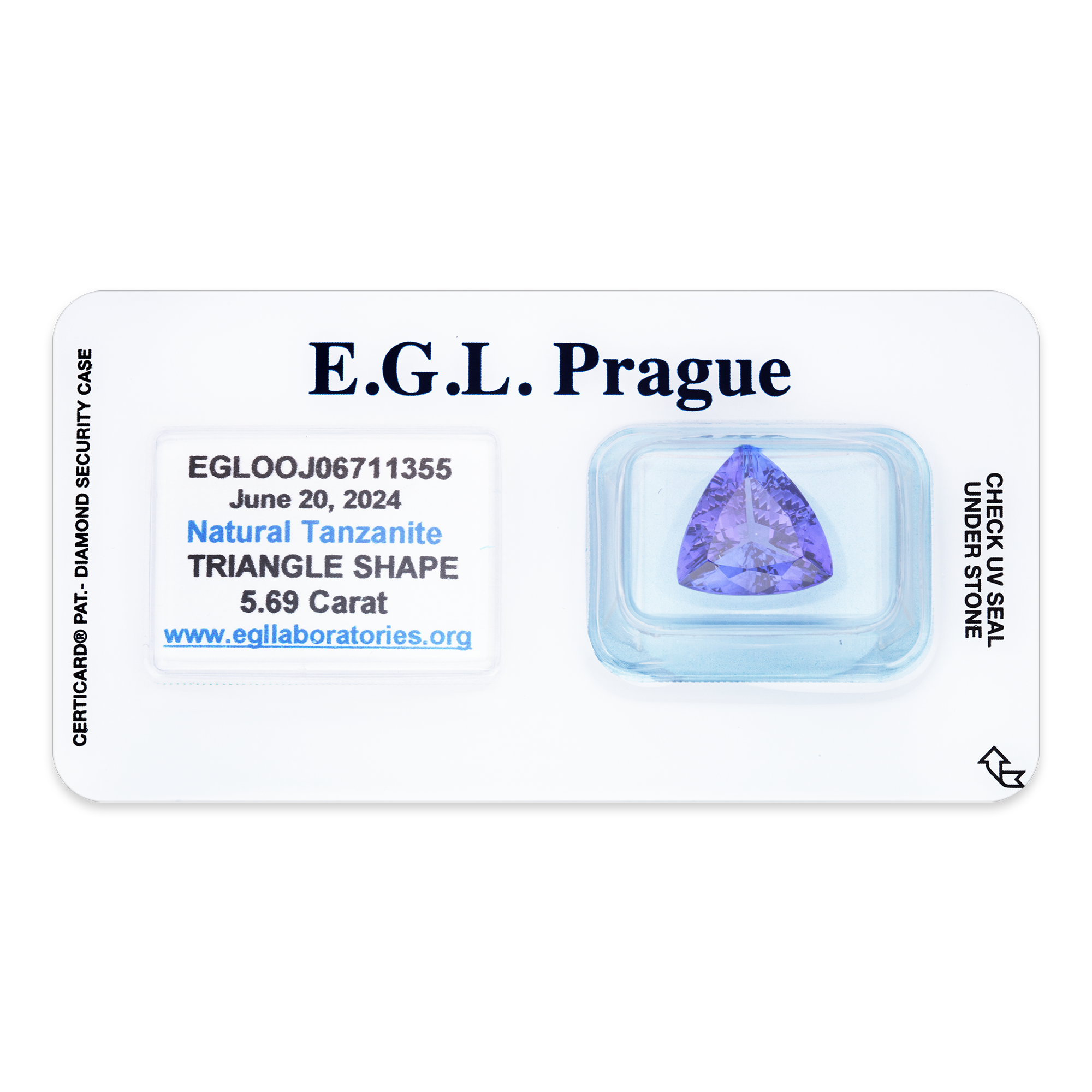 Tanzanite Triangle 5,69 ct