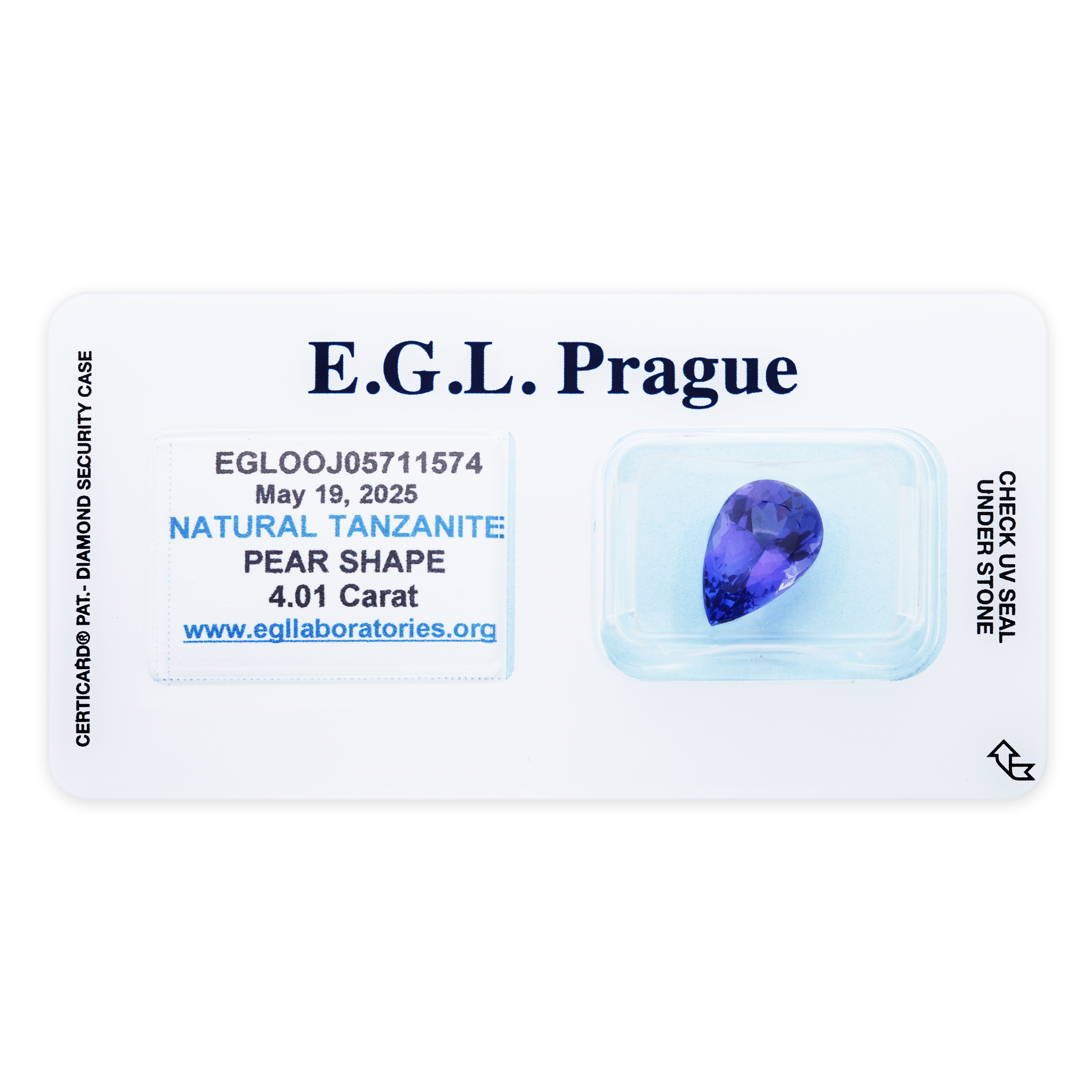 Tanzanite Pear 4,01ct